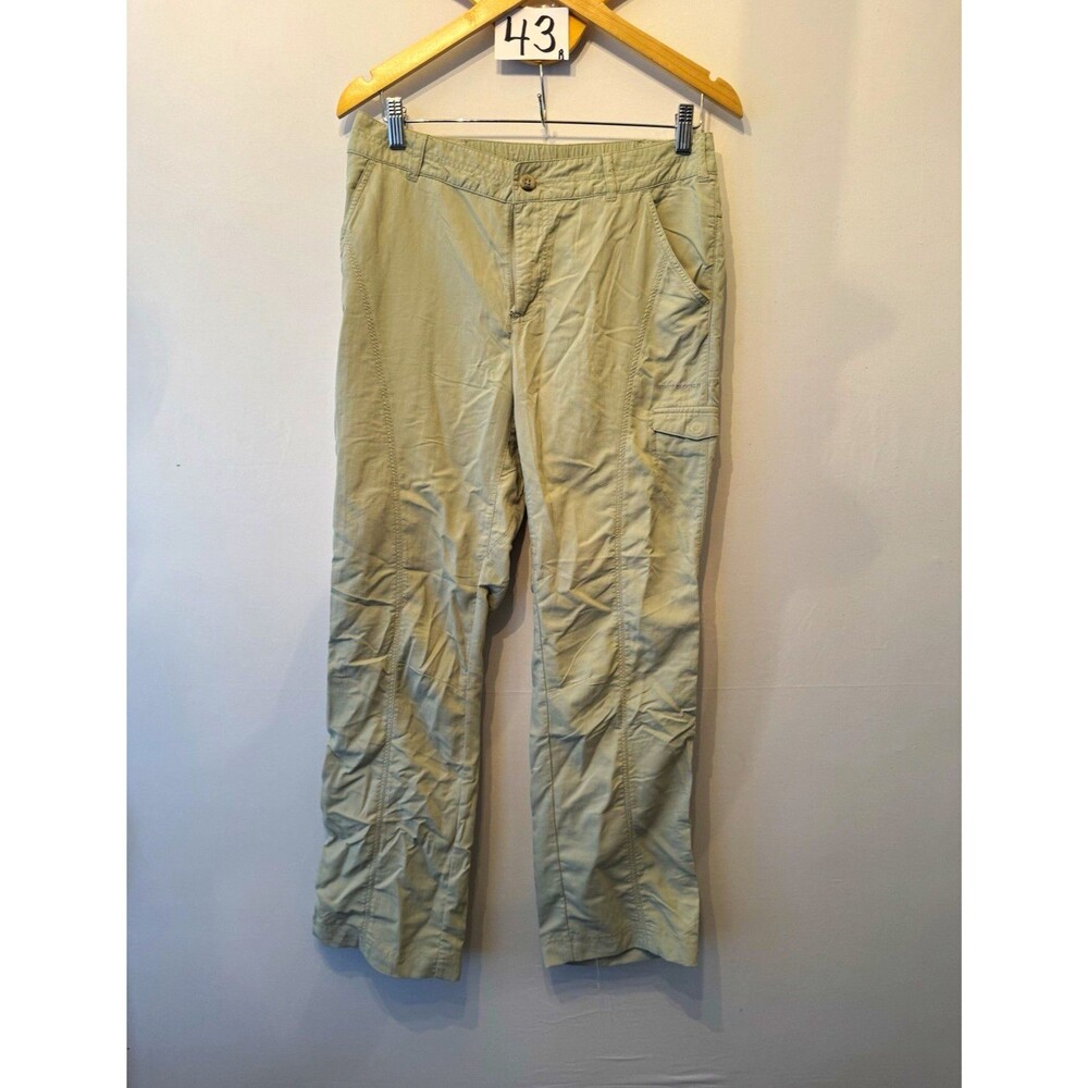 Columbia Insect Blocker Cargo Pants Mens S 43 Beige Flat Front Nylon Blend